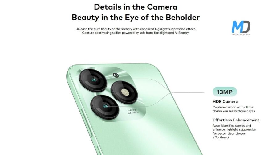 Itel A70 Camera