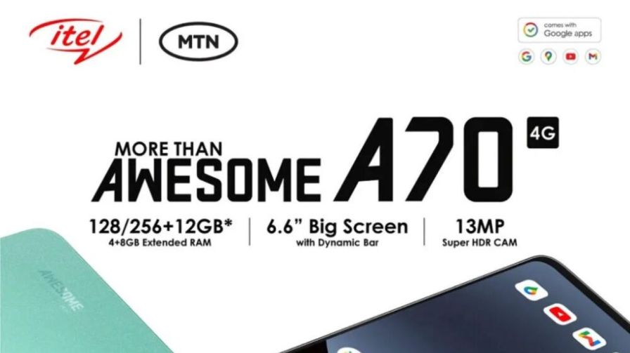 Itel A70 RAM And Storage