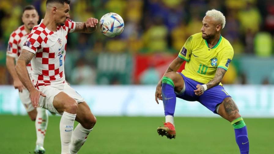 World Cup 2022 quarter-final match between Brazil and Croatia