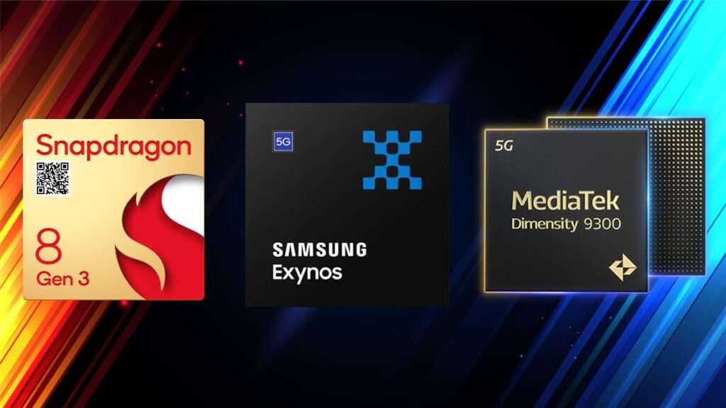 Which is the best processor between Exynos 2400, Snapdragon 8 Gen 3 and MediaTek Dimensity 9300.