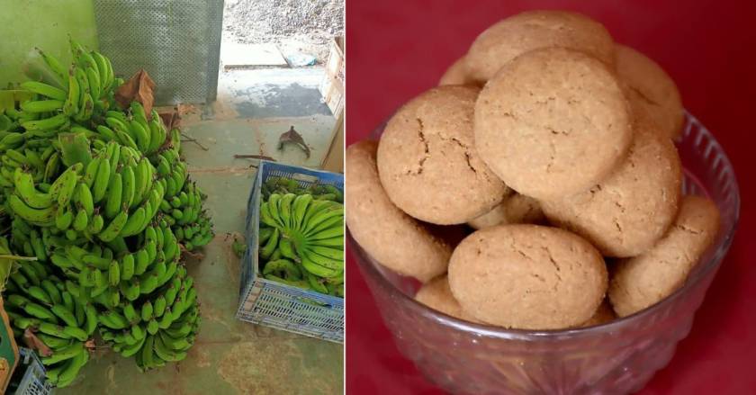 केले के बिस्किट की चुनौती (Banana Biscuit Challenge)